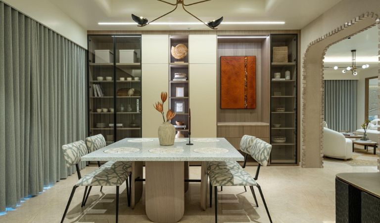 Remote friendly 3 BHK apartment in Hyderabad with home office space and natural light.