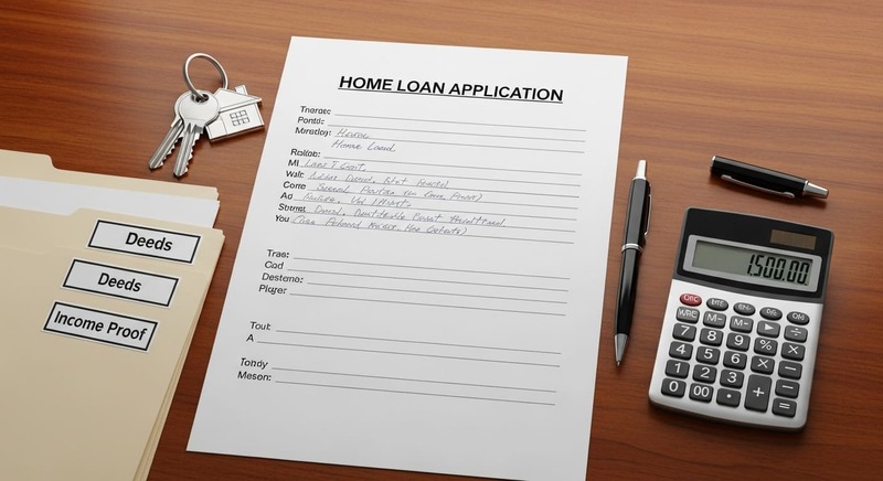 Documents required for home loan application including income proof and property deeds.